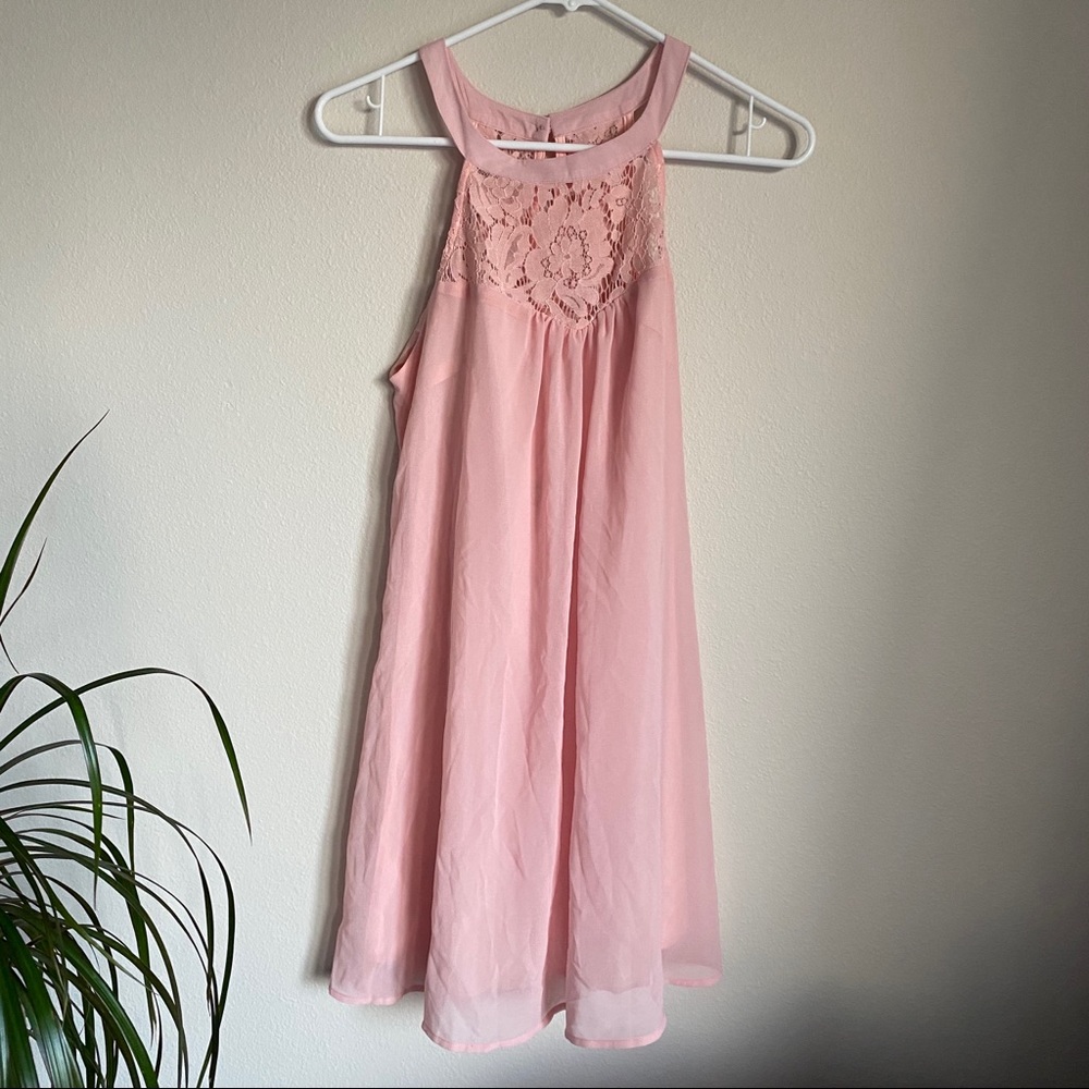 Pink Midi Dress Floral Light New